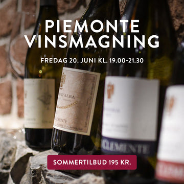 Smagning af topvine fra Piemonte fredag 20. juni kl. 19.00-21.30
