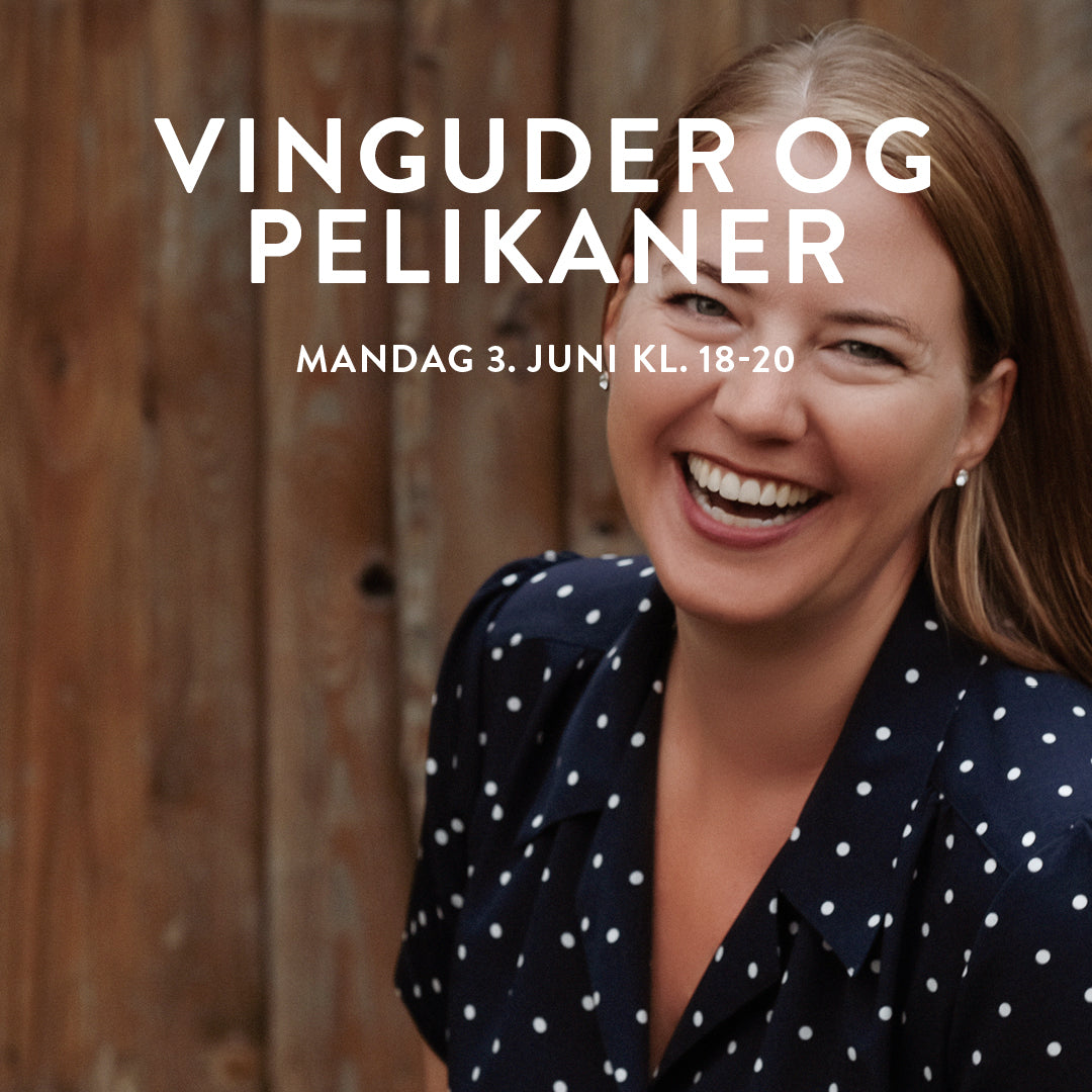 Fortælleaften i Pelican-wines ved Mette Kuhlen Gullach og Louise Nabe mandag 3. juni